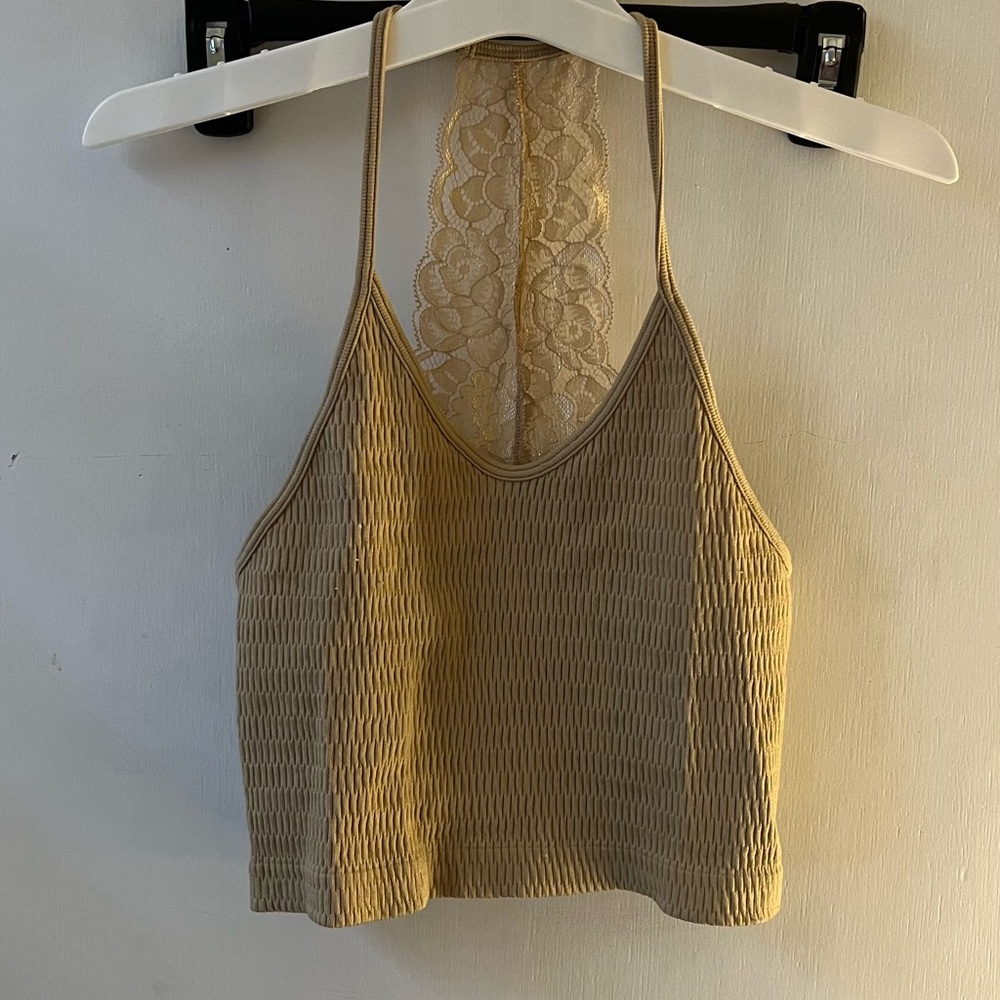 Beige stretchy tank